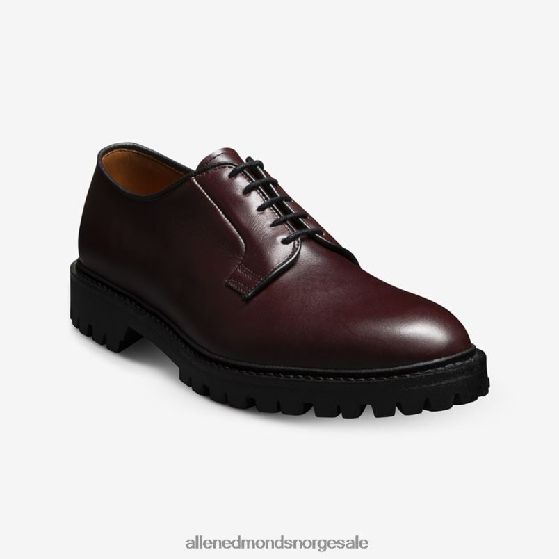 nei Allen Edmonds menn lennon lug derby burgunder skinn 64B6Z105